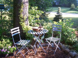 Relax in the shade to reflect on your garden