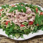 Pasta primavera https://ourfairfieldhomeandgarden.com/elegant-but-simple-company-dinner/