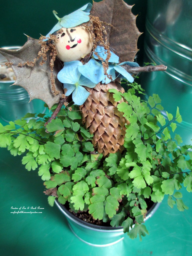Garden Fairy https://ourfairfieldhomeandgarden.com/diy-project-making-fairies-from-natural-materials/