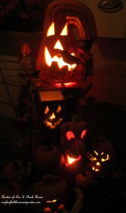 Jack O'Lanterns https://ourfairfieldhomeandgarden.com/getting-into-the-spirit-of-halloween-insert-spooky-music-here/