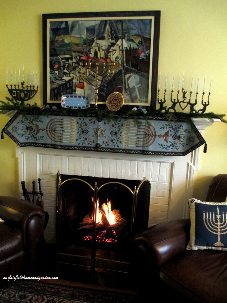 Chanukah decorating https://ourfairfieldhomeandgarden.com/its-beginning-to-look-a-lot-like-chanukah/