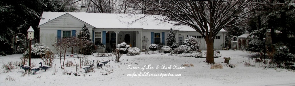 Our snowy Fairfield Home  https://ourfairfieldhomeandgarden.com/winter-wonderland-it-finally-snowed/