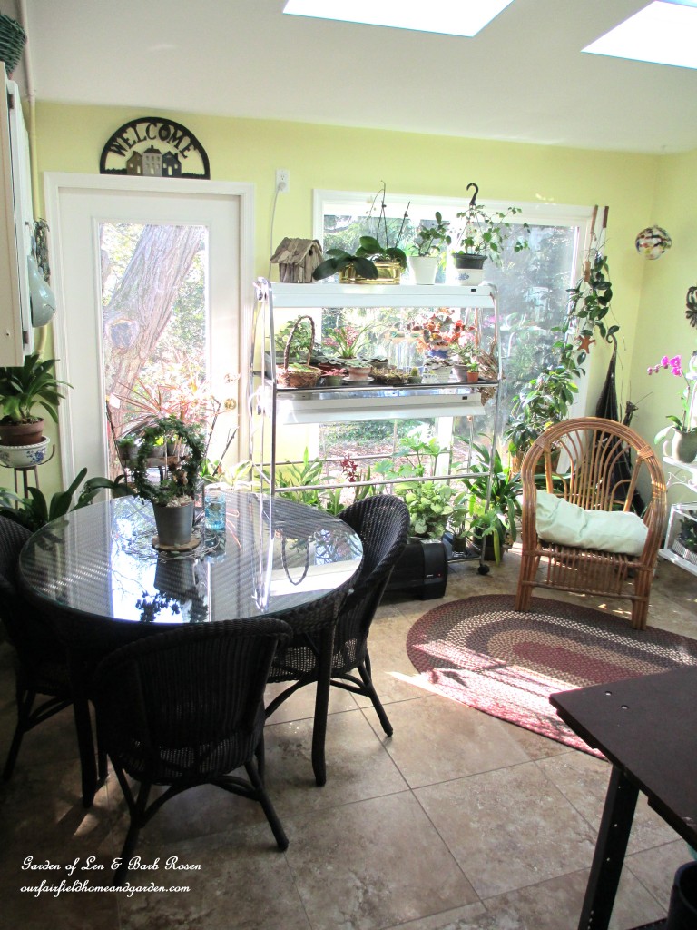 entering the Garden Room from our garage https://ourfairfieldhomeandgarden.com/my-winter-sanctuary-scenes-from-a-garden-room/
