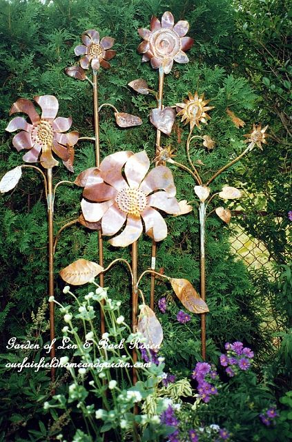 Copper Garden Flowers https://ourfairfieldhomeandgarden.com/a-trip-down-memory-lane-my-former-garden/