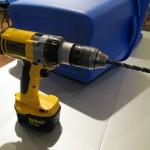 Use a hand drill to drill smaller holes in the bottom & sides of the tub, larger holes nearer the top