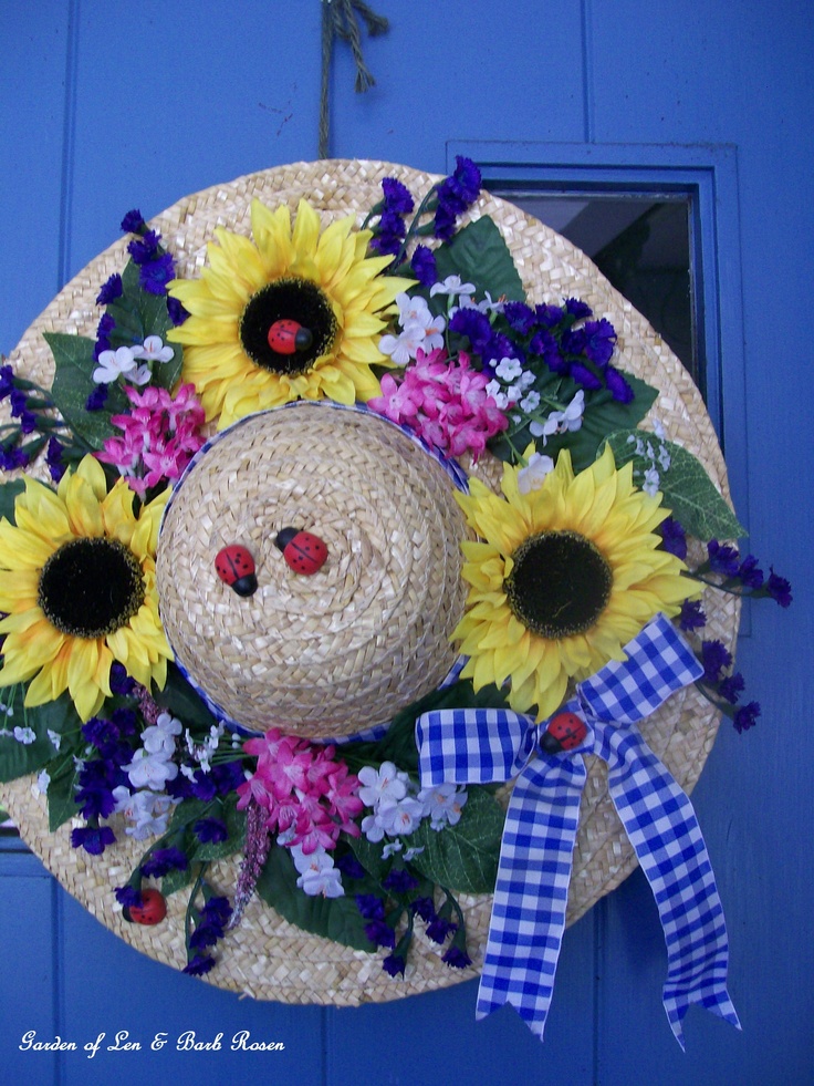 Lady's Flower Hat https://ourfairfieldhomeandgarden.com/spring-is-busting-out-all-over/