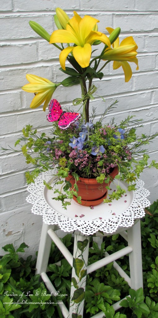 ~ a blooming topiary arrangement ~