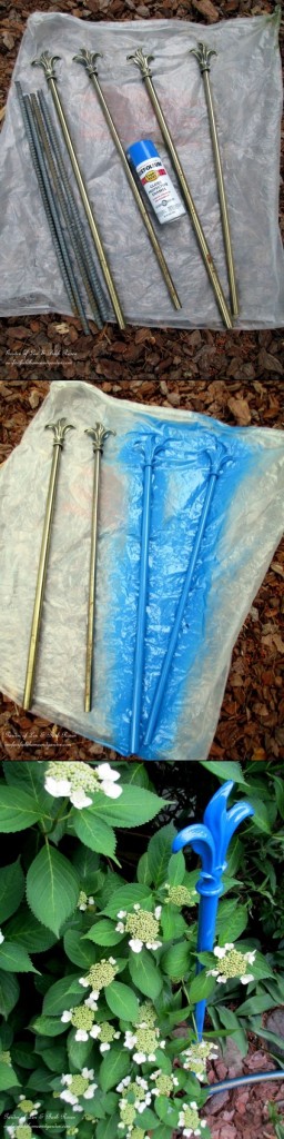 Make Hose Guides From Curtain Rods!