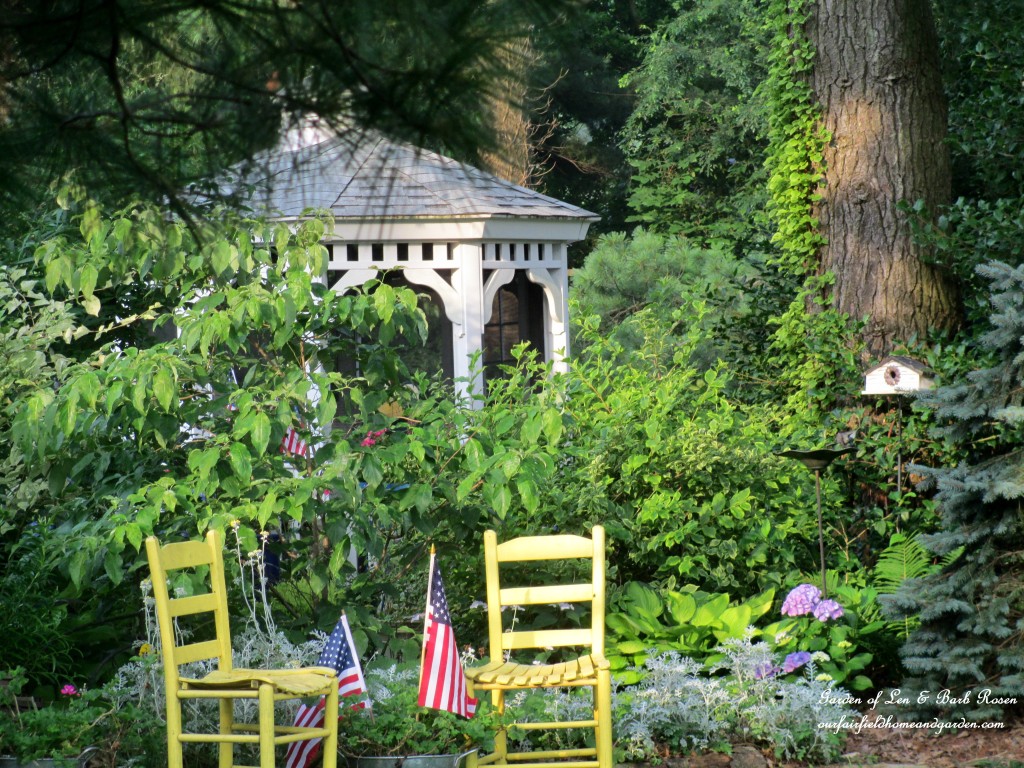 gazebo flowerbed https://ourfairfieldhomeandgarden.com/garden-walk-july-1st/