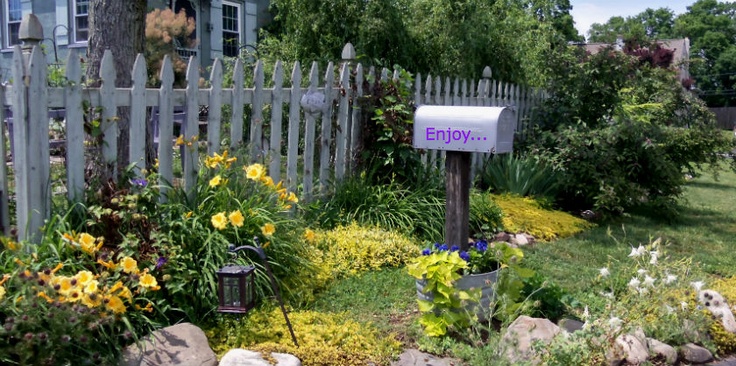 A picket fence planting from Magic Touch & Her Gardens