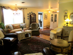 Before ~ pretty but dated https://ourfairfieldhomeandgarden.com/livingroom-makeover-grandma-to-grandeur/