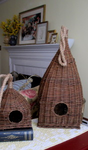 Birdhouse accents https://ourfairfieldhomeandgarden.com/livingroom-makeover-grandma-to-grandeur/