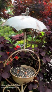 Birdfeeders https://ourfairfieldhomeandgarden.com/its-all-about-the-birds-birdfeeders-birdbaths-and-birdhouses-in-our-garden/