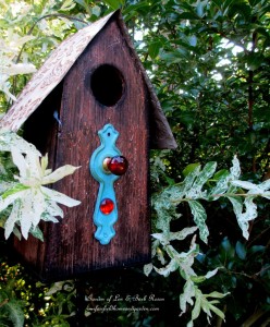 Birdhouse https://ourfairfieldhomeandgarden.com/its-all-about-the-birds-birdfeeders-birdbaths-and-birdhouses-in-our-garden/