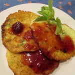 Zucchini fritters https://ourfairfieldhomeandgarden.com/the-giant-zucchini-dilemma/
