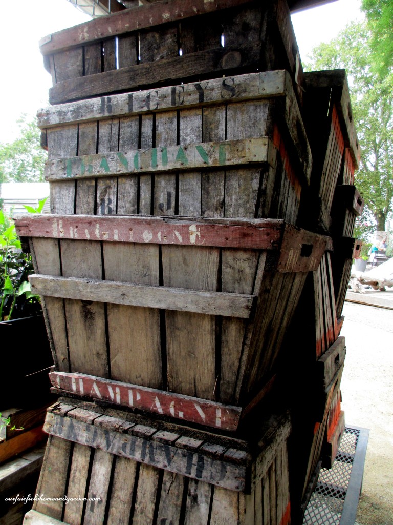 wooden crates