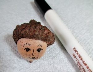 Step 1 ~ Draw the face https://ourfairfieldhomeandgarden.com/diy-project-fairies-for-free/