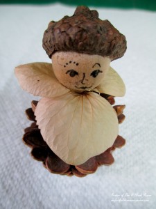 Step 2 ~ Glue on collar & head https://ourfairfieldhomeandgarden.com/diy-project-fairies-for-free/