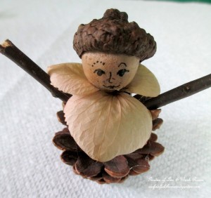 Step 3 ~ Add twig arms https://ourfairfieldhomeandgarden.com/diy-project-fairies-for-free/