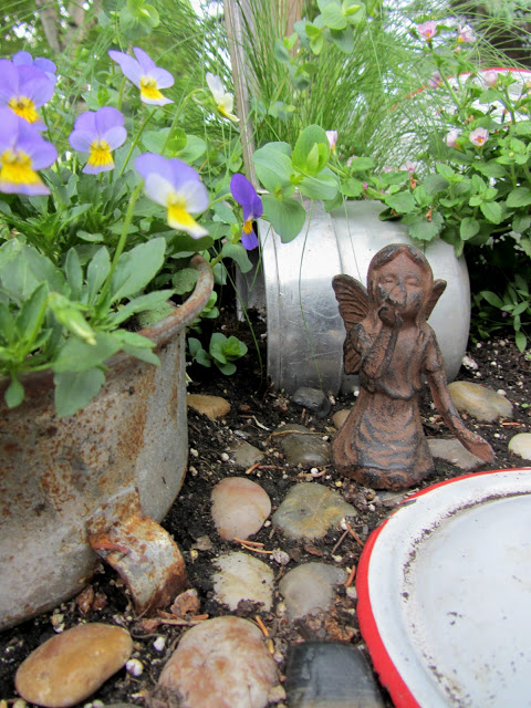 Fairies can be quite picky about their gardens. Click here to see what happened in this vintage themed fairy garden!