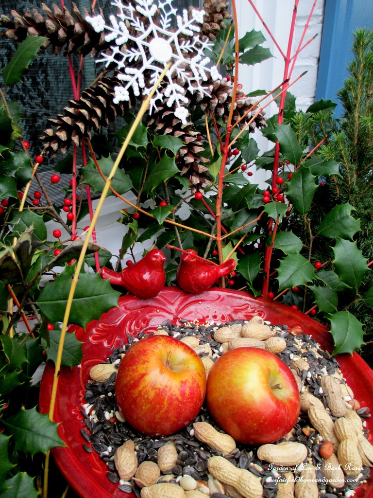Bird Feeder https://ourfairfieldhomeandgarden.com/winter-decorating-at-our-fairfield-home-garden/