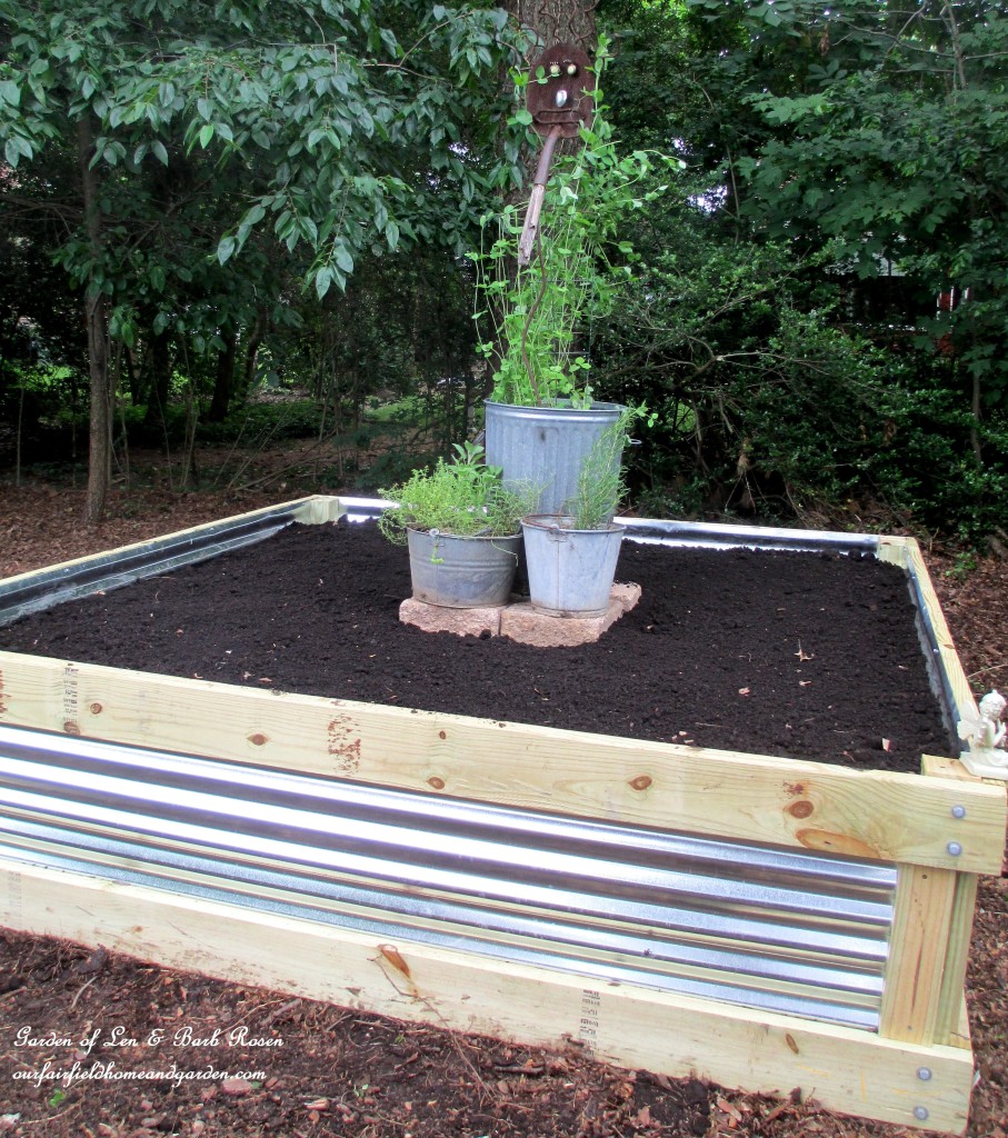 DIY Raised Garden Bed https://ourfairfieldhomeandgarden.com/build-a-raised-bed-garden-our-fairfield-home-garden/