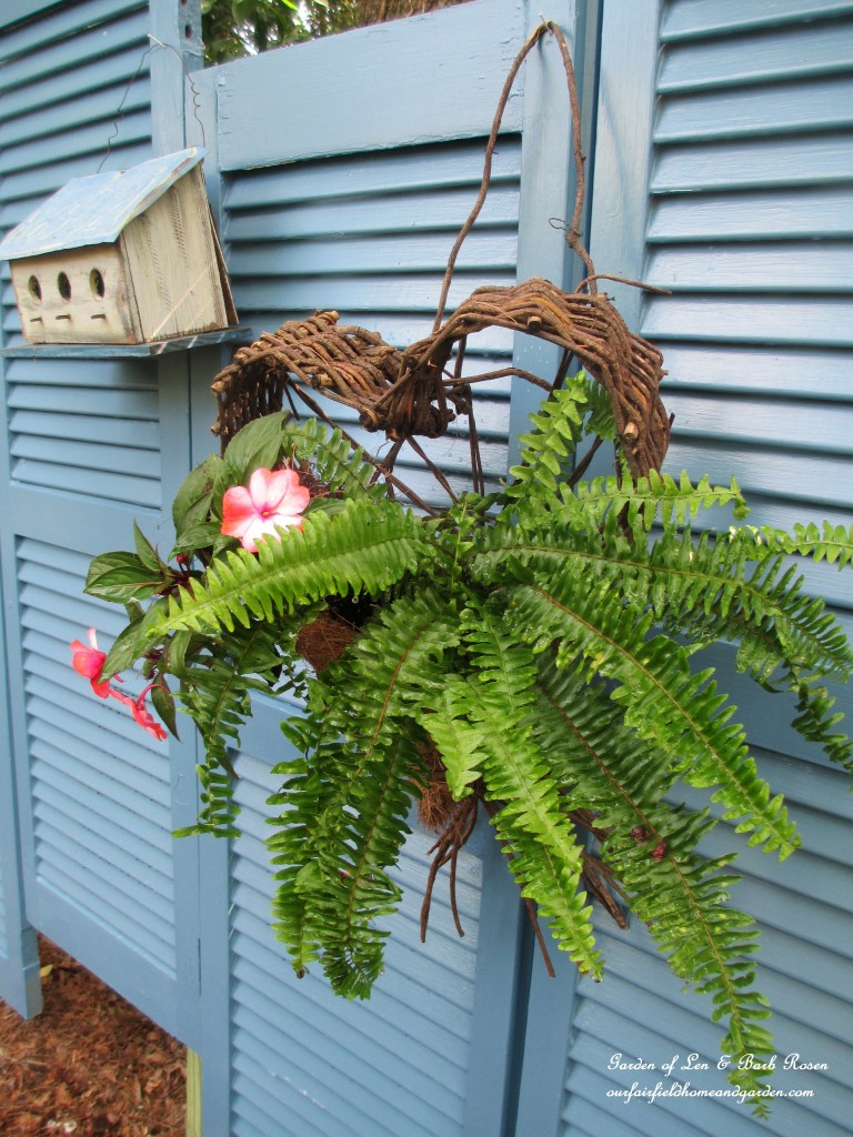 Salvaged Shutter Fence https://ourfairfieldhomeandgarden.com/salvaged-build-a-fence-from-shutters/