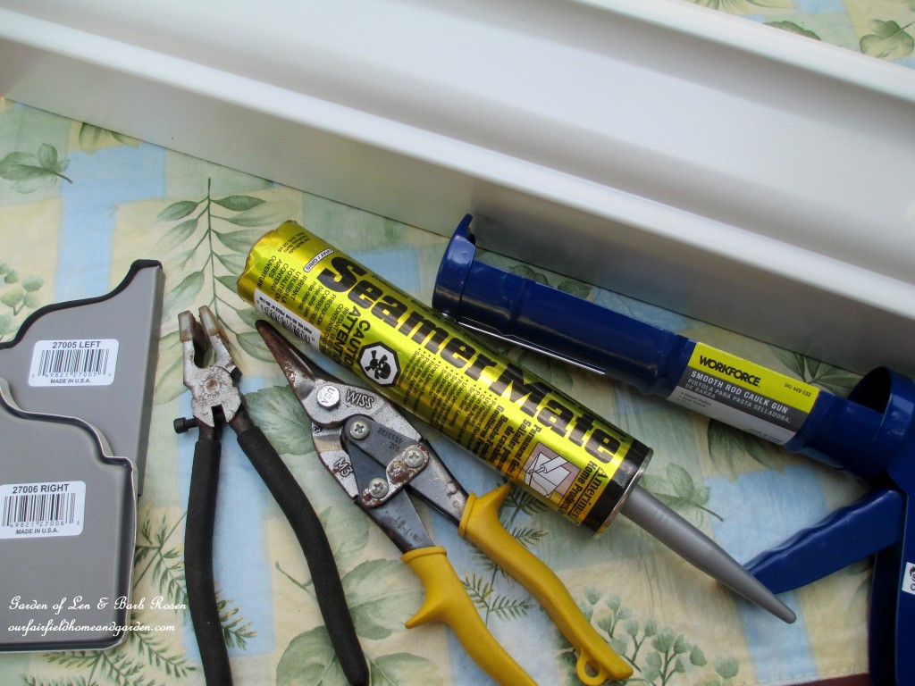 Materials needed to construct a windowsill windowbox https://ourfairfieldhomeandgarden.com/diy-windowsill-windowboxes/