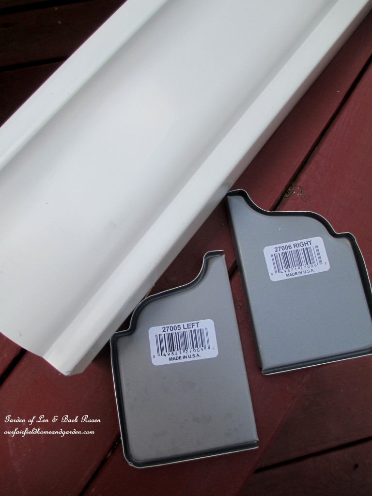 Gutter & end caps https://ourfairfieldhomeandgarden.com/diy-windowsill-windowboxes/