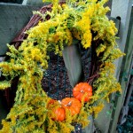 Solidago & Gourd Wreath https://ourfairfieldhomeandgarden.com/fall-is-in-the-air/