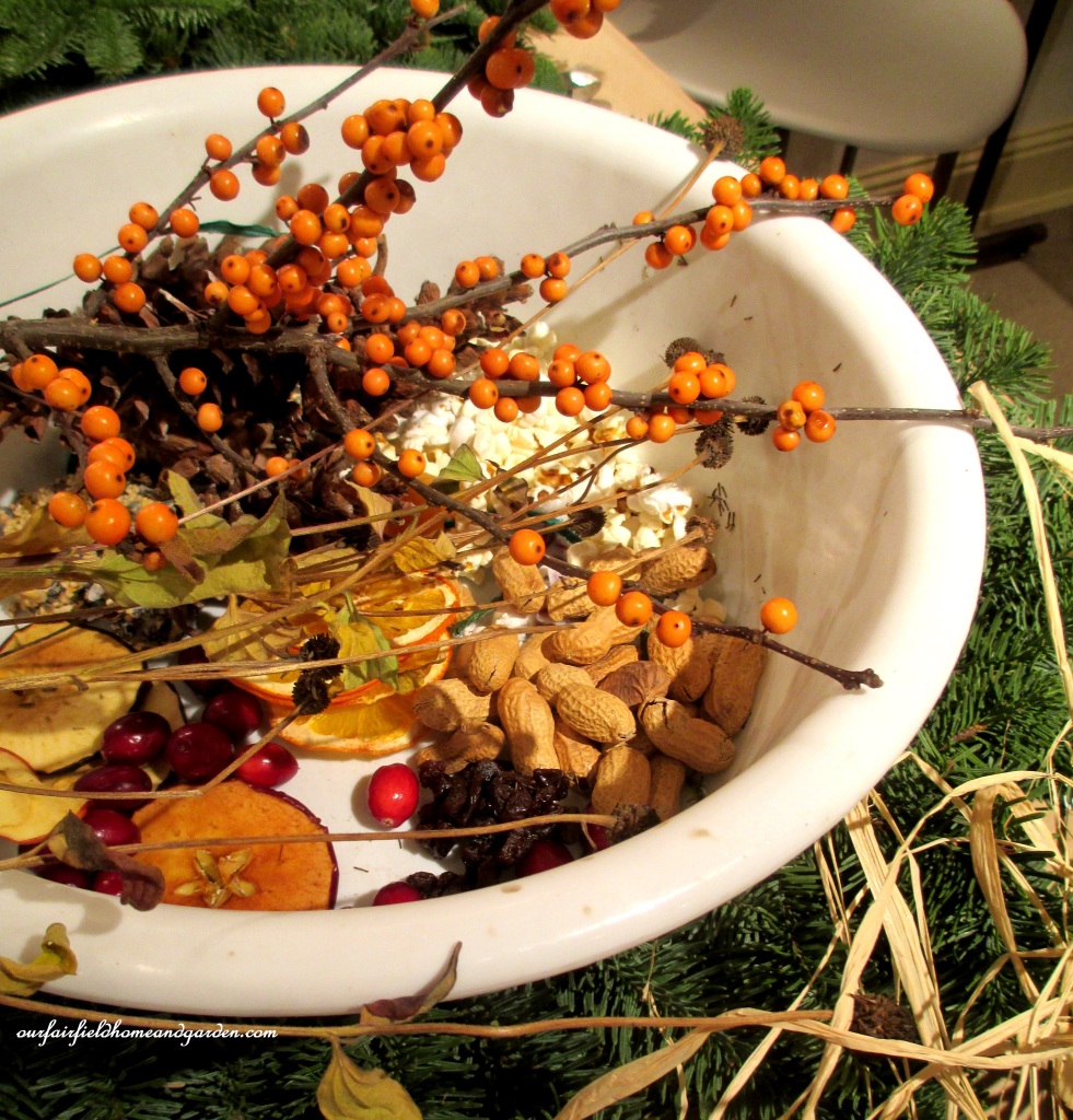 Natural Holiday Bird Wreath https://ourfairfieldhomeandgarden.com/natural-holiday-bird-wreath/