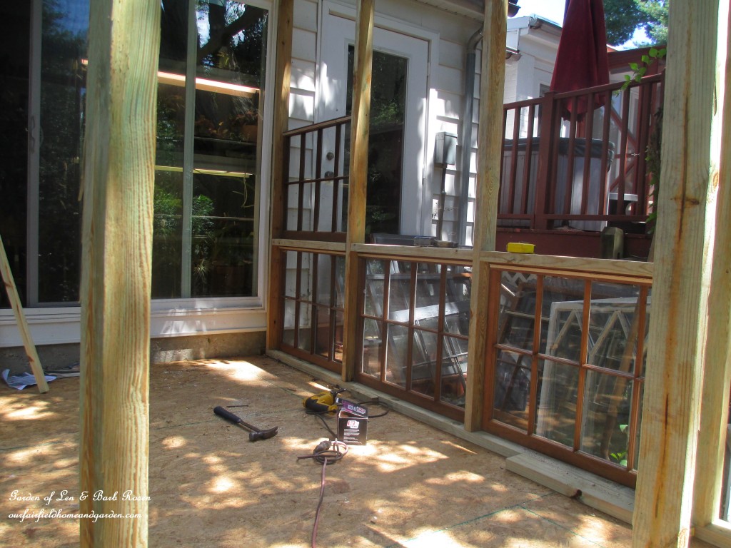 Repurposed Windows Greenhouse https://ourfairfieldhomeandgarden.com/building-a-repurposed-windows-greenhouse/