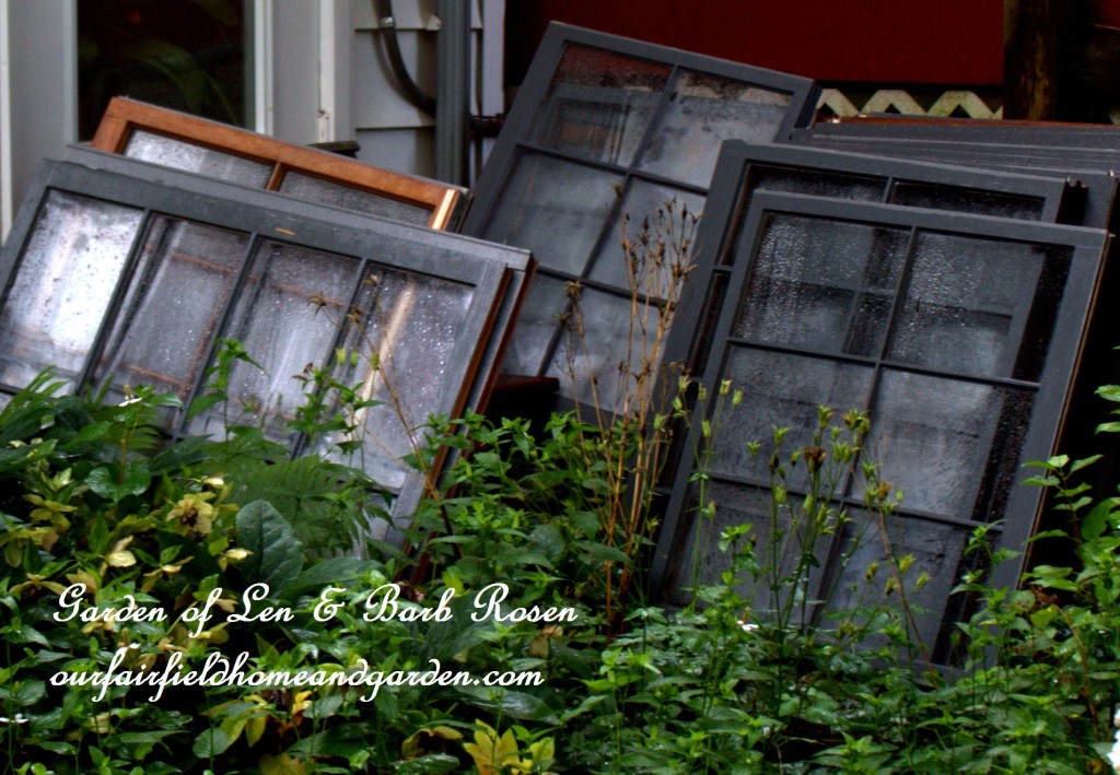 Repurposed Windows Greenhouse https://ourfairfieldhomeandgarden.com/building-a-repurposed-windows-greenhouse/