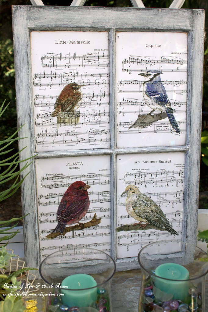 Recycled Window Picture Frame https://ourfairfieldhomeandgarden.com/recycled-window-picture-frame/