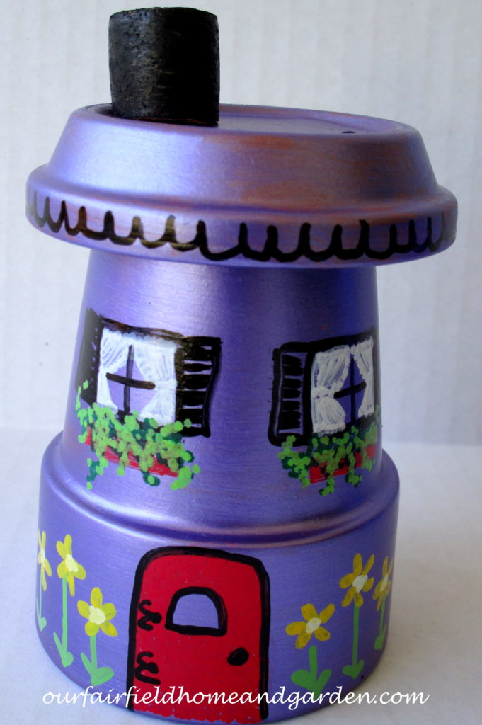 Flower Pot Fairy Houses https://ourfairfieldhomeandgarden.com/flower-pot-fairy-houses/