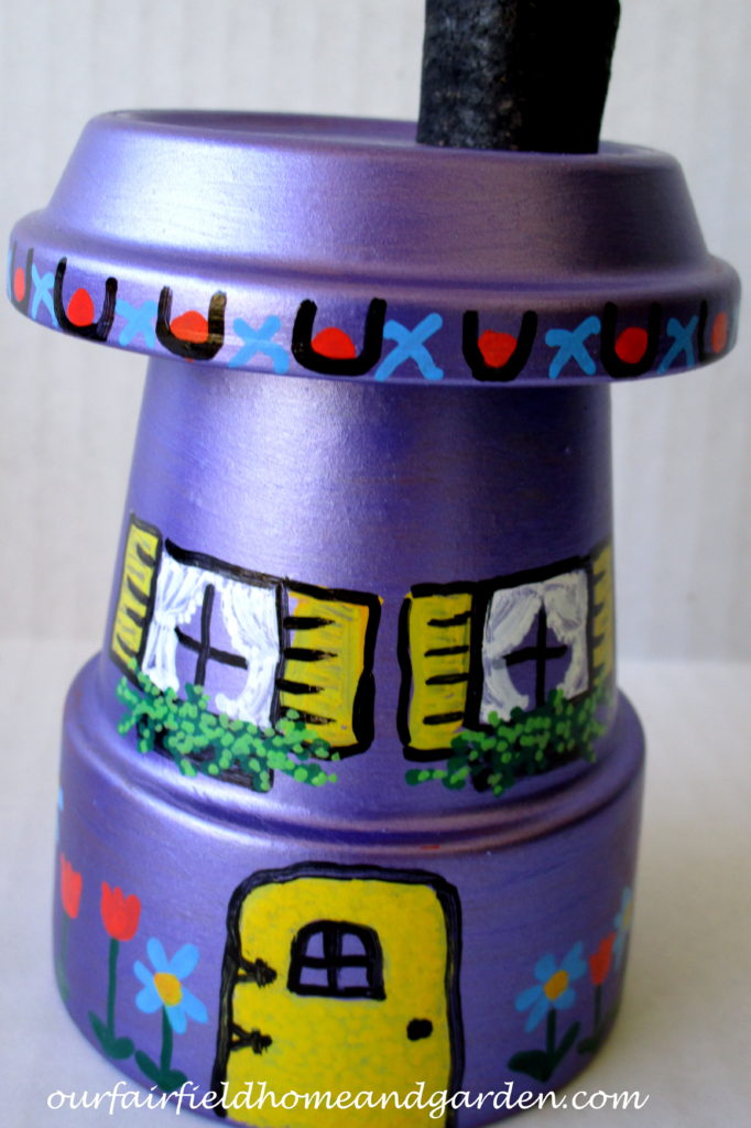 Flower Pot Fairy Houses https://ourfairfieldhomeandgarden.com/flower-pot-fairy-houses/