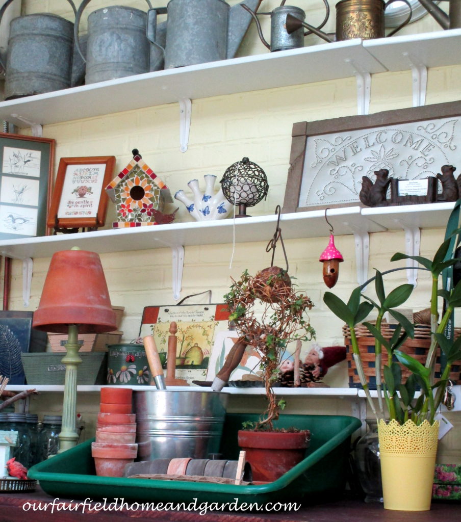 Flower Pot Lamp Shades https://ourfairfieldhomeandgarden.com/lamps-with-a-gardeners-touch/