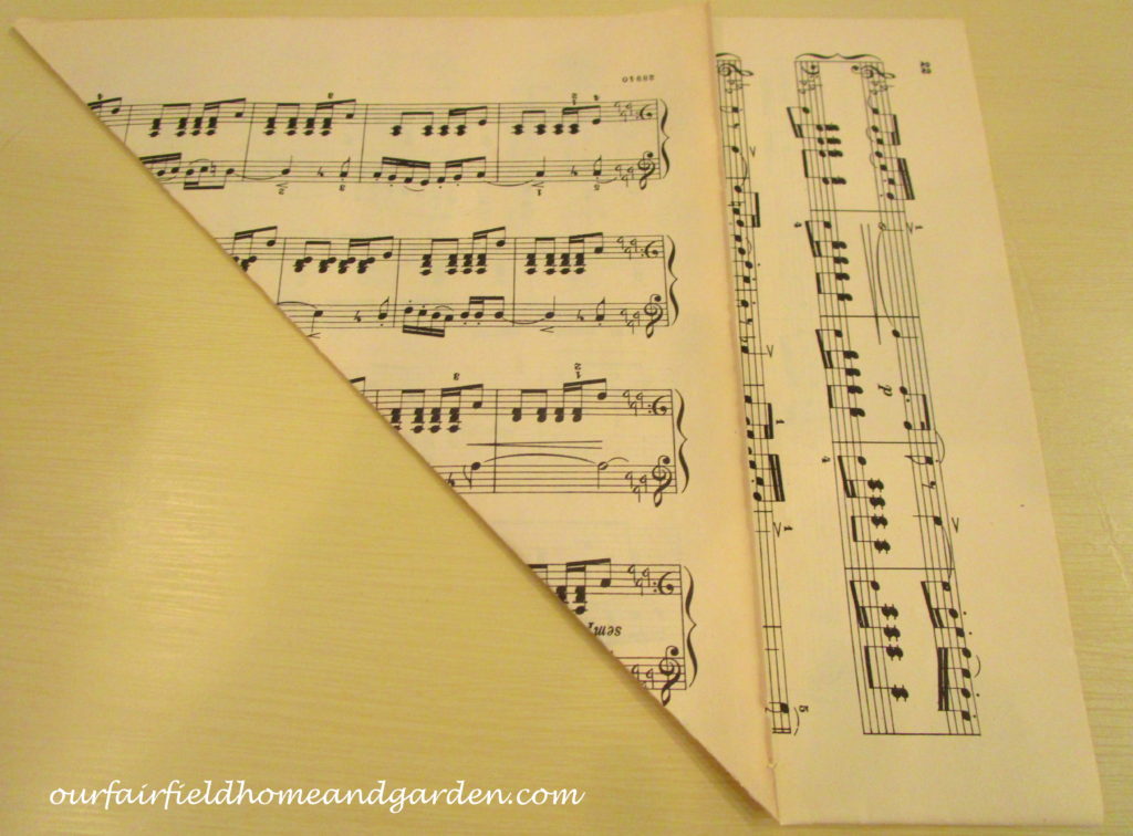 Music Sheet Christmas Tree https://ourfairfieldhomeandgarden.com/diy-make-music-sheet-christmas-trees/