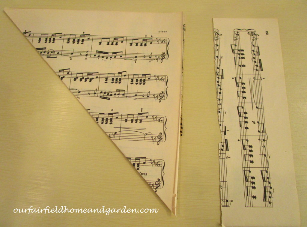Music Sheet Christmas Tree https://ourfairfieldhomeandgarden.com/diy-make-music-sheet-christmas-trees/